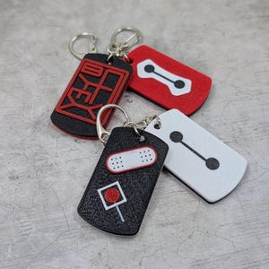 Baymax Logo Tag Keychain/Charm