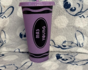 Vaso para bebidas frías con diseño de crayones - 710 ml