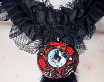 Necklace "Anastasia and the bird"