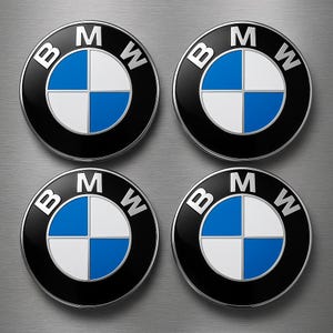 4x BMW Nabendeckel 68mm / 56mm Set Radnabenkappen Felgendeckel Radkappen Cover Wheel Center Caps Hub Cap Emblem Logo Fit BMW 1 3 5 X Series