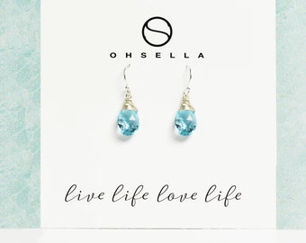 Sky Blue Topaz Earrings