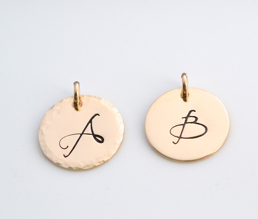 Add on Initial charms Initial Charm Personalized Initial Etsy