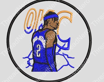 thumbnail image 2 of Set Of 4 Oklahoma City Thunder Iron-On Embroidered Patches – NBA Basketball 2 of 5
