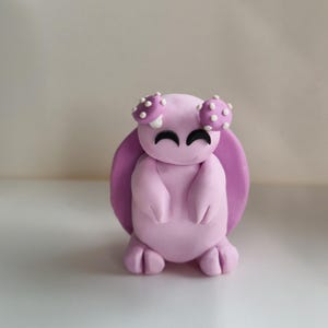 Handcrafted Turlien Creature, Purple Polymer clay Alien Turtle named 'Tilba'