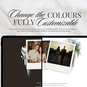 Dusty Blue French Toile Wedding Website Template | Canva Wedding Website, Built-In RSVP & Live Countdown | Digital Invitation, Save the Date afbeelding 5