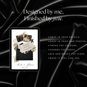 Fifth Avenue Black & White Save the Date Website Template | City Canva Wedding Website with Built-In RSVP | Mobile-Friendly, Easy to Edit image 8