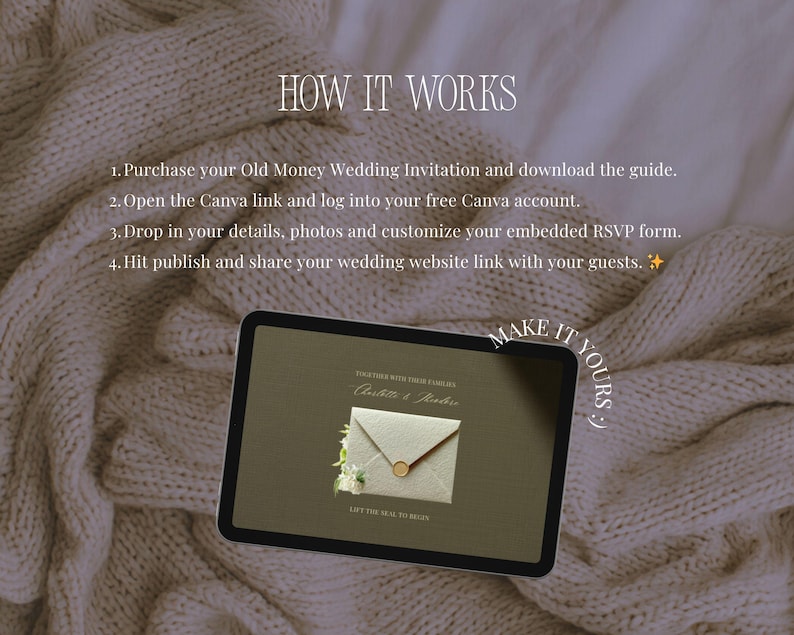 Old Money Wedding Website Template · Elegant Editable Canva Site with RSVP · Digital Invitation for Classic Black Tie Weddings image 12