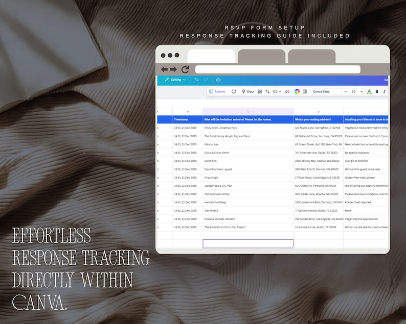 Old Money Wedding Website Template · Elegant Editable Canva Site with RSVP · Digital Invitation for Classic Black Tie Weddings image 6
