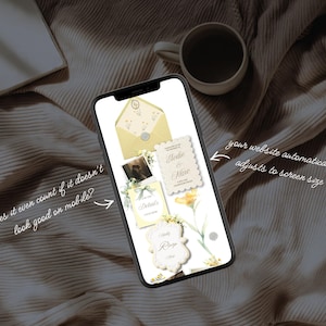 Butter Yellow Wedding Website Template | Romantic Garden Canva Wedding Website with Built-In RSVP | Mobile-Friendly, No Experience Needed zdjęcie 4