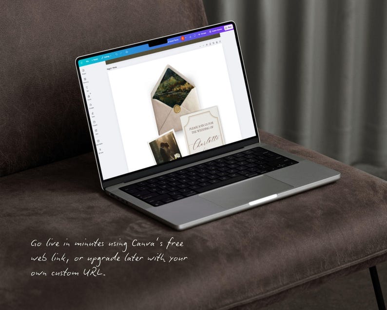 Old Money Wedding Website Template · Elegant Editable Canva Site with RSVP · Digital Invitation for Classic Black Tie Weddings image 11