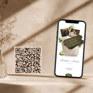 Old Money Save the Date Website Template – Dark Olive Green Canva Digital Save the Date with RSVP | Estate Mini Wedding Website image 2