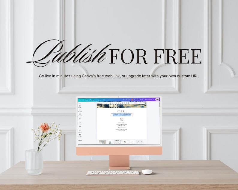 Dusty Blue French Toile Wedding Website Template | Canva Wedding Website, Built-In RSVP & Live Countdown | Digital Invitation, Save the Date afbeelding 14