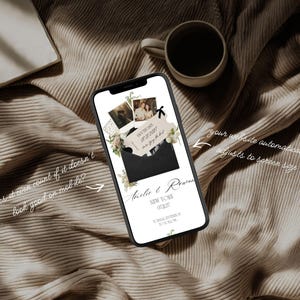 Fifth Avenue Black & White Save the Date Website Template | City Canva Wedding Website with Built-In RSVP | Mobile-Friendly, Easy to Edit image 4