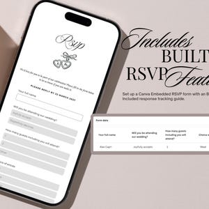 Dusty Blue French Toile Wedding Website Template | Canva Wedding Website, Built-In RSVP & Live Countdown | Digital Invitation, Save the Date afbeelding 8