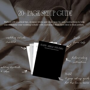 Old Money Wedding Website Template · Elegant Editable Canva Site with RSVP · Digital Invitation for Classic Black Tie Weddings image 10