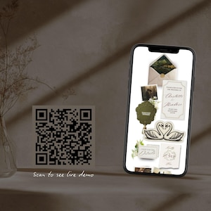 Old Money Wedding Website Template · Elegant Editable Canva Site with RSVP · Digital Invitation for Classic Black Tie Weddings image 2