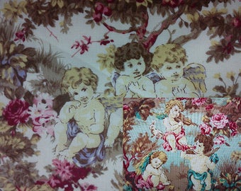 Three angels, 1/2 yard, pure cotton fabric