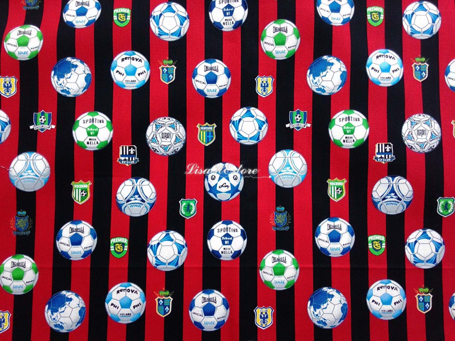 Football 1/2 Yard Pure Cotton Fabric Etsy