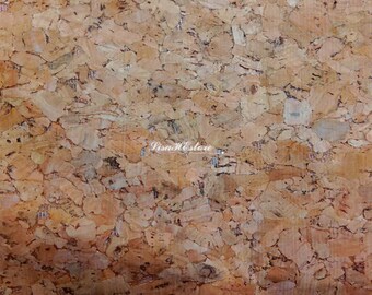 Cork imitation, 1/2 yard, polyester fabric