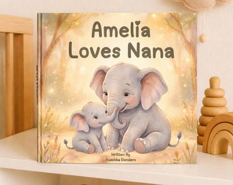 Personalized Grandma Book with Grandkids Names, Custom Mother's Day Storybook for Grandmother,Custom Grandchild Story,Custom New Granny Gift
