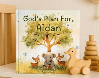 Personalized Christian Children’s Book – God’s Plan Custom Name Storybook, Baptism Gift, Faith Based Baby & Toddler Book, Christening Gift