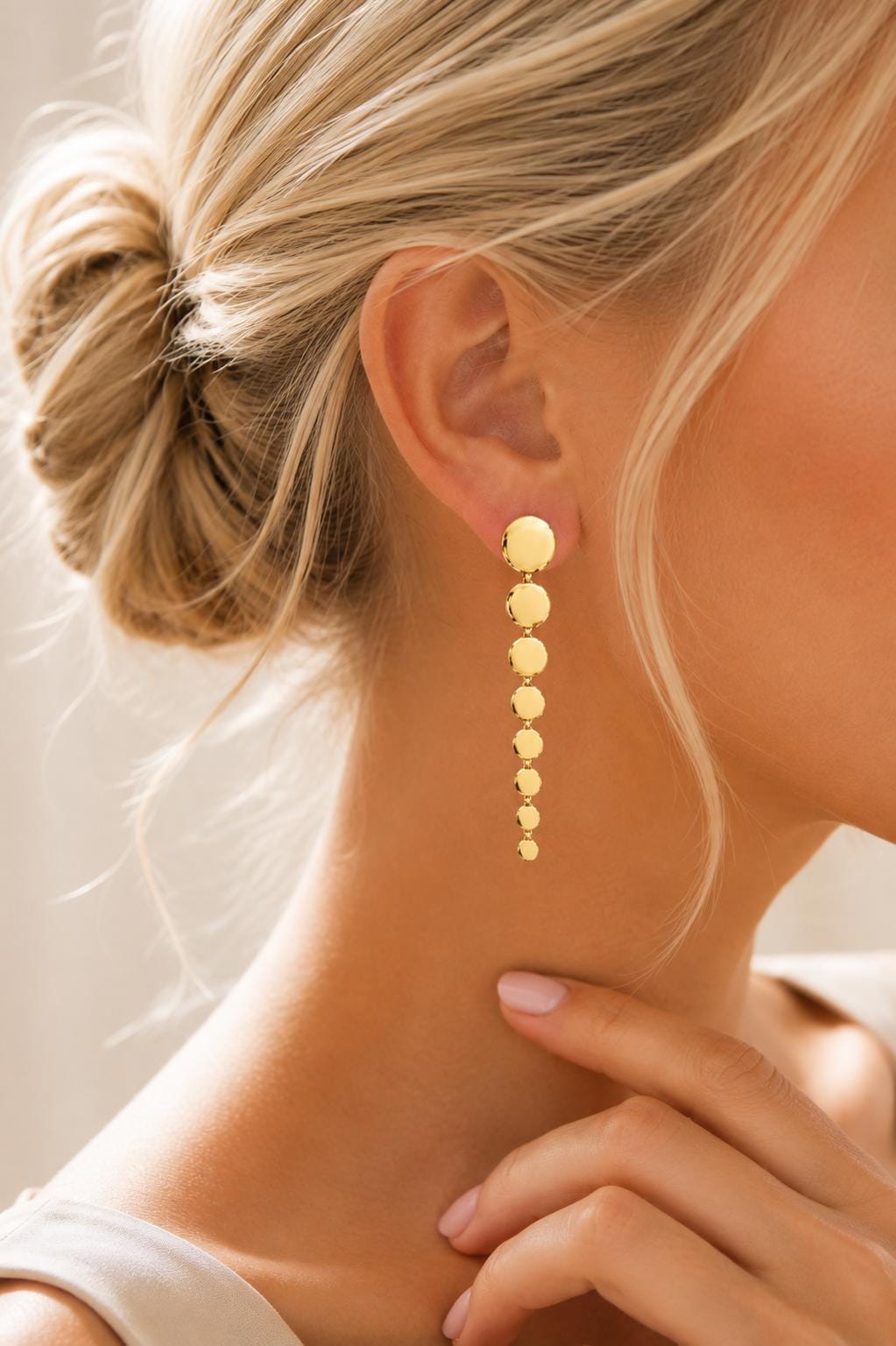 Gold Statement Dress Earrings