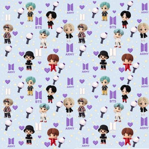 Borahae Dolls - K-pop-inspirerad sömlös mönsterkollektion