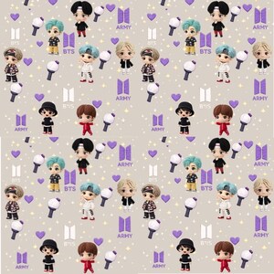 Borahae Dolls - K-pop-inspirerad sömlös mönsterkollektion