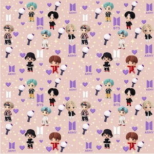 Borahae Dolls - K-pop-inspirerad sömlös mönsterkollektion