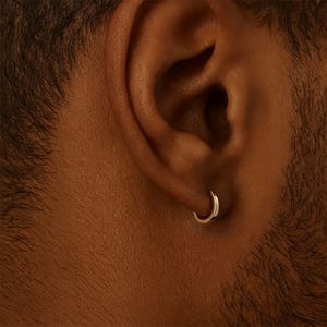 Oorringen van 925 sterling zilver, 10 mm - Unisex oorringen, verguld of gerhodineerd