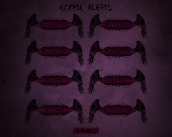 Avvisi animati gotici - Avvisi Twitch - obs e streamlabs