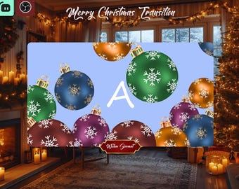 Merry Christmas stinger transitions for Twitch, Obs, Streamlabs... - Animated stream transition