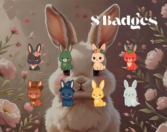 Badge per abbonati Rabbit: icone personalizzate per Twitch / YouTube / Discord