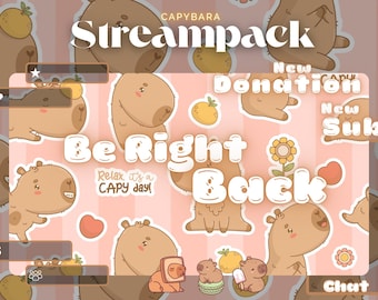 Capybara Streampack - Twitch overlays, scenes, badges, ... for Twitch, YouTube, OBS & Streamlabs.