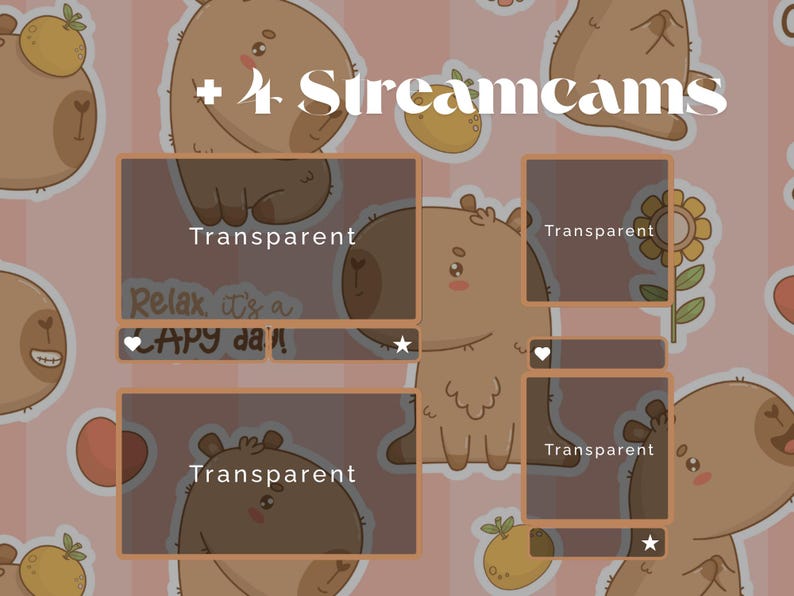 Capybara Streampack - Twitch Overlays, Scenes, Badges, ... for Twitch ...