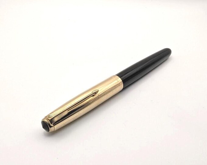 Parker 51 Fountain Pen – 12ct Rolled Gold Cap – 14K Nib – C.1950s ...