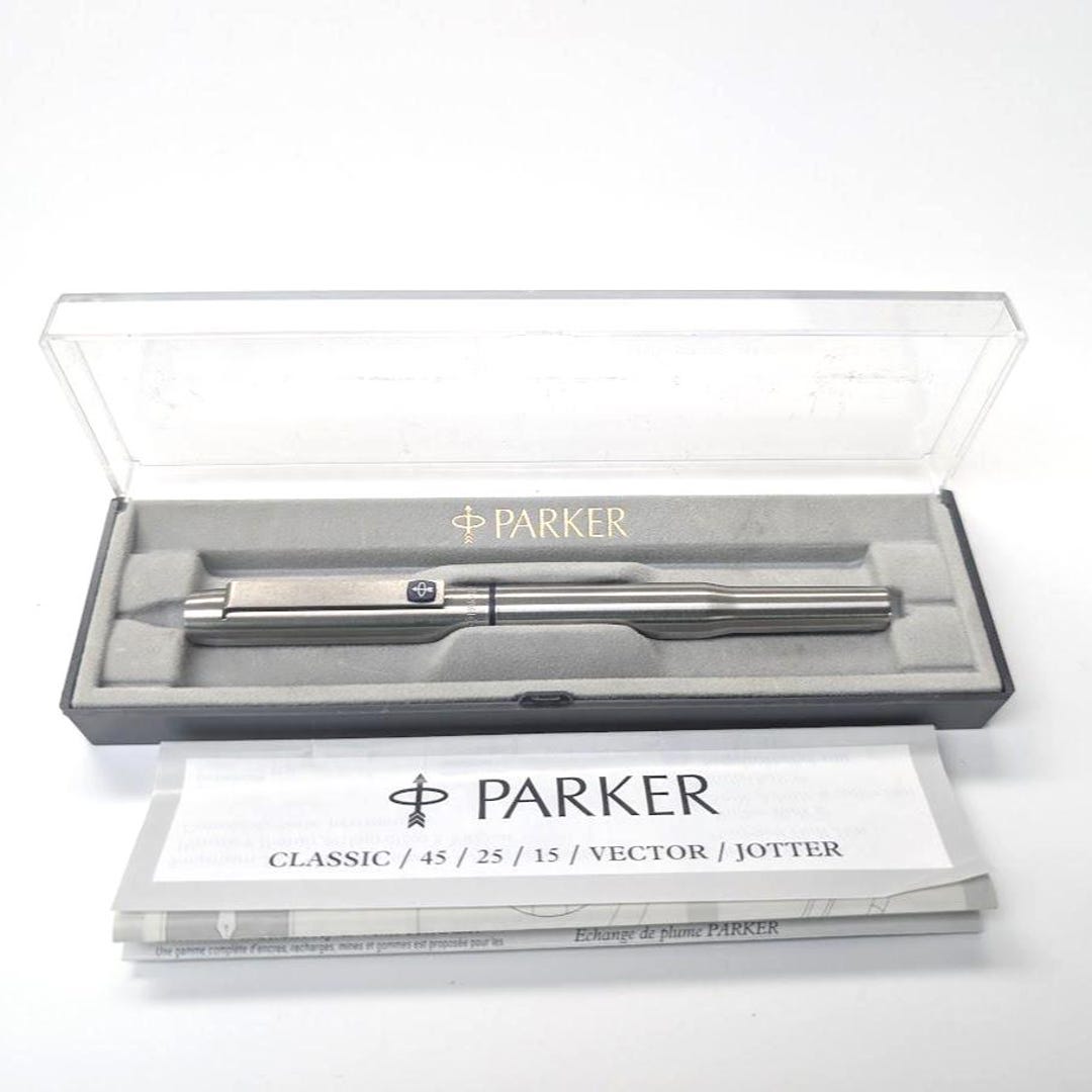 Pristine Boxed Parker 25 Fountain Pen 1992 – Made in UK – Stainless ...