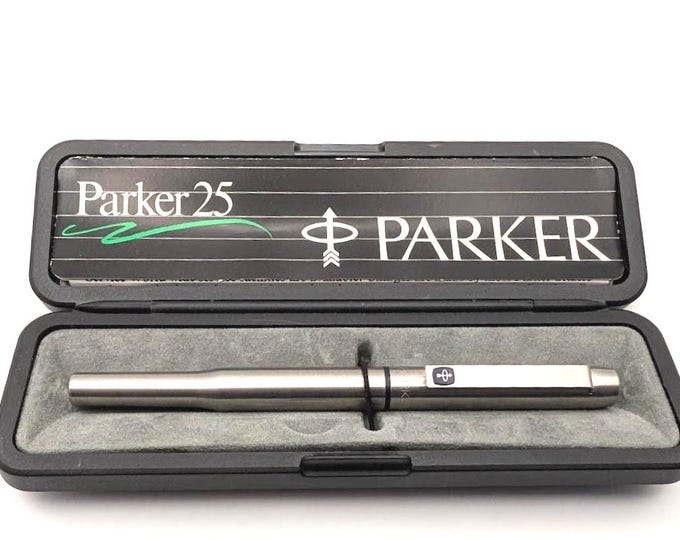 Parker 25 Rollerball Pen – Stainless Steel – Made in England (1985 ...