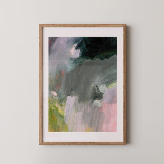 Art Print of Original Floral Painting, Abstract Contemporary Wall Art