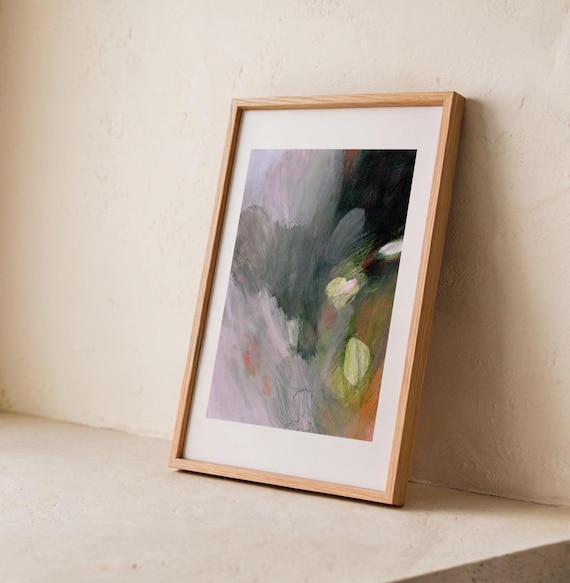 Art Print of Original Floral Painting, Abstract Contemporary Wall Art