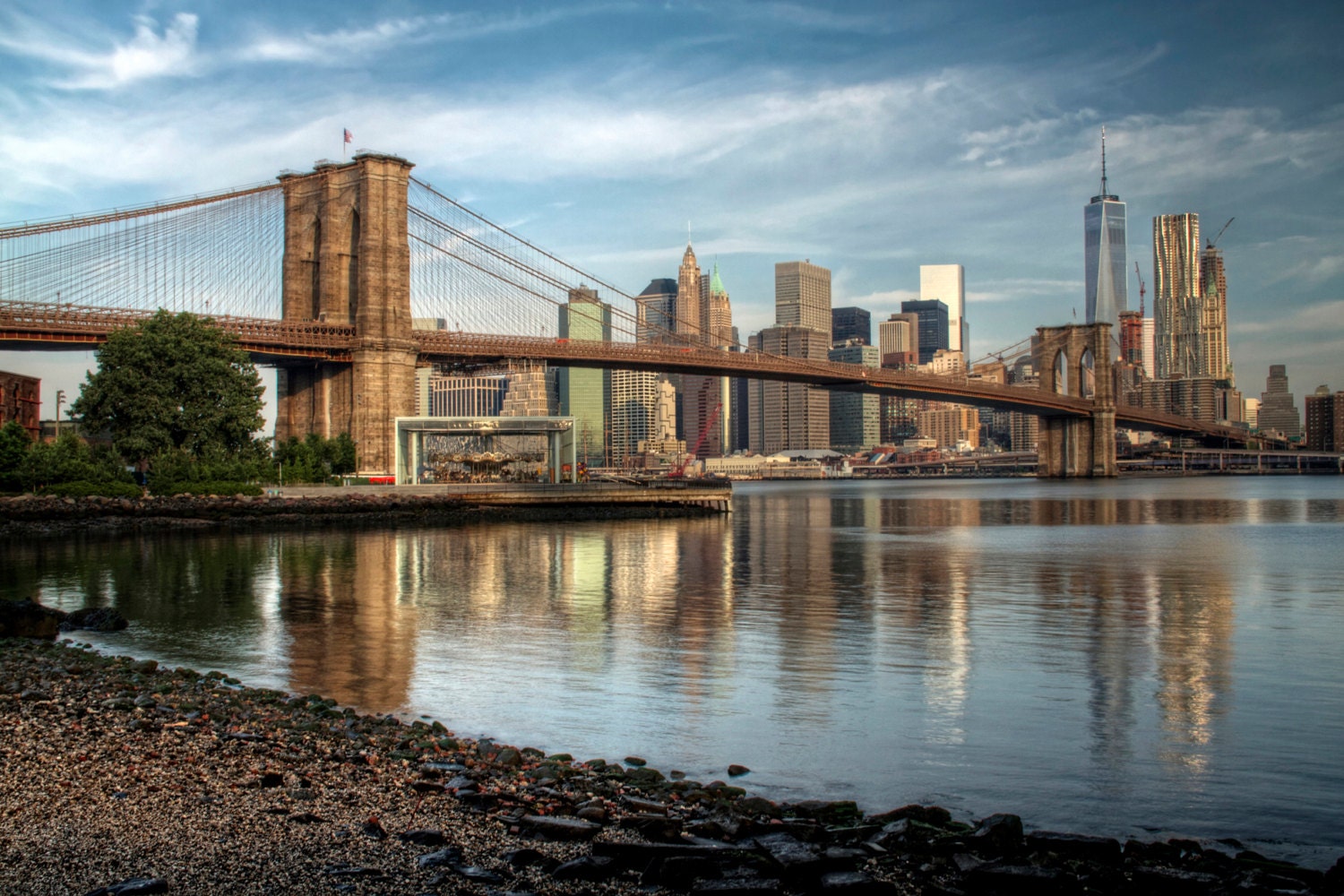 Brooklyn Bridge and Lower Manhattan, New York City
