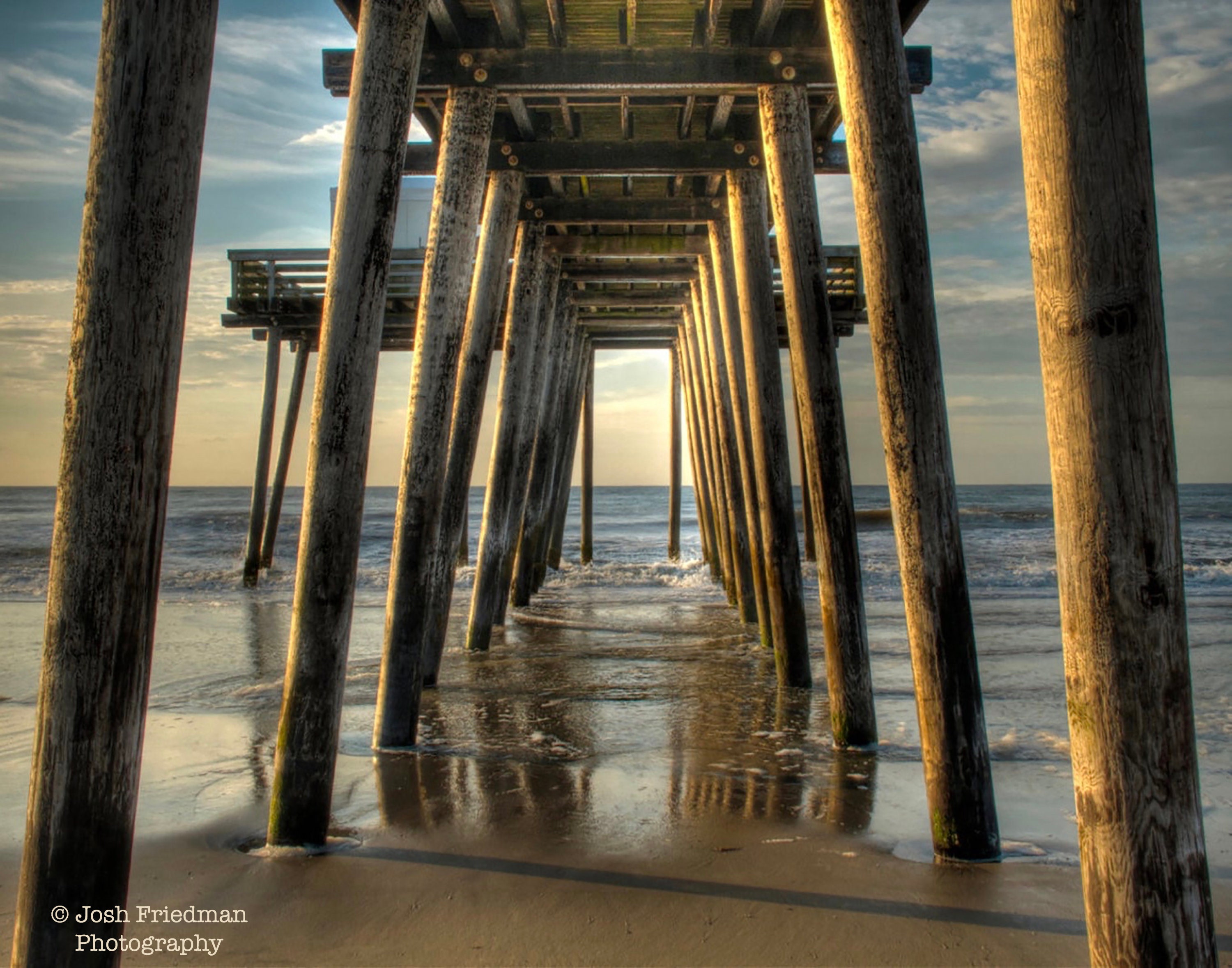 Fishing Pier at Sunrise in Ocean City New Jersey by Photographic Arts And  Design Studio
