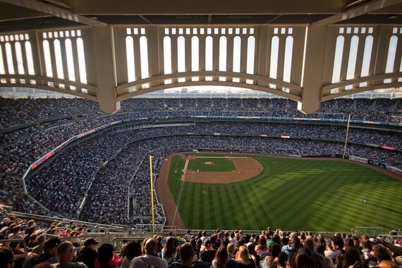Fotografía en color del estadio de los Yankees Fotografía de béisbol de los  Yankees de la ciudad de Nueva York Techo Derek Jeter 2014 Impresión de