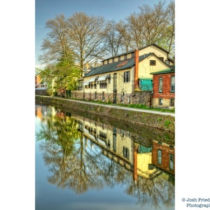 Delaware and Raritan Canal Lambertville Spring Photograph New Jersey Vertical Landscape Photography D And R Canal State Park Reflection