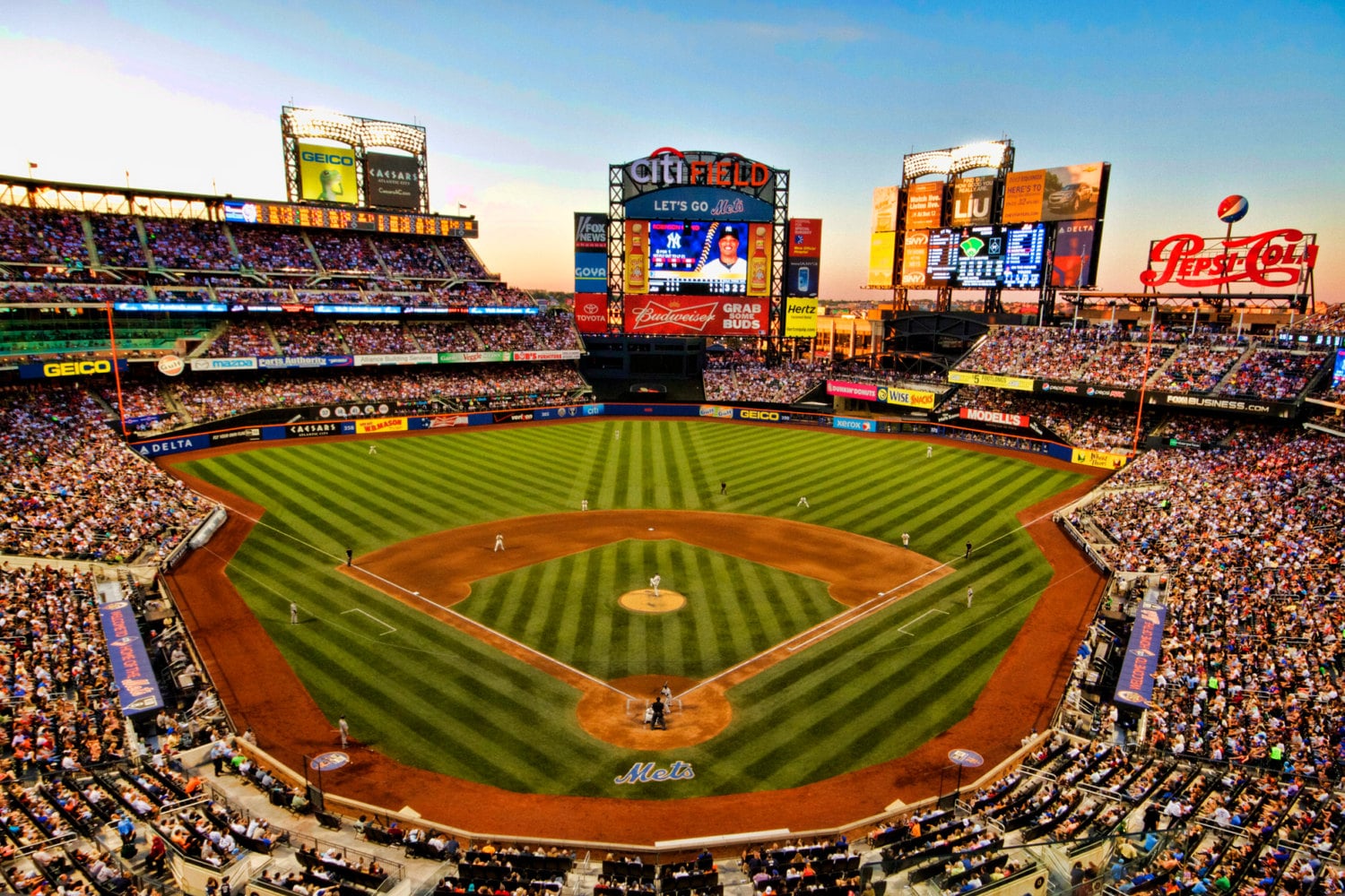 New York Mets Baseball Stadium Photograph Field - Etsy