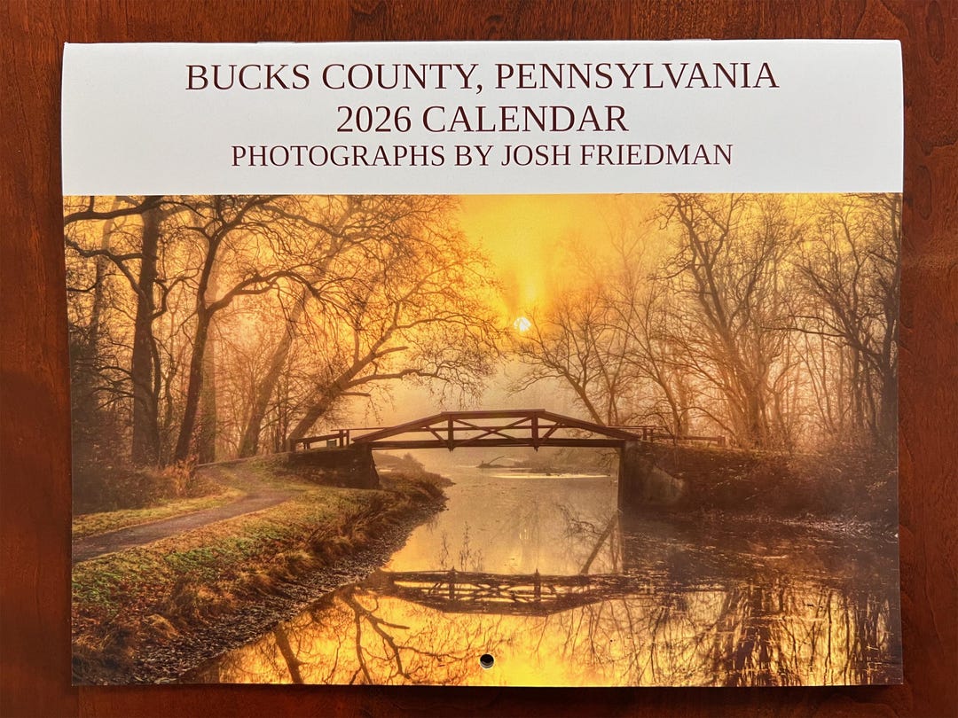 Bucks County 2026 Wall Calendar Josh Friedman Photography Il Oc28 