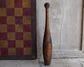 Antique Wooden Juggling Pin, Indian Club, Exercise Jugglers Pins