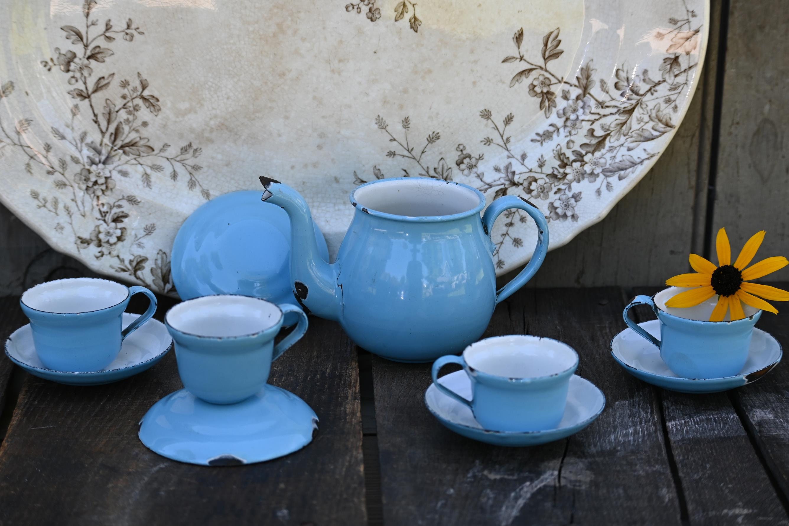 Huge Vintage Rustic Enamelware 20 Cup Coffee Cup Tea Kettle – Buy – Collect  – Sell