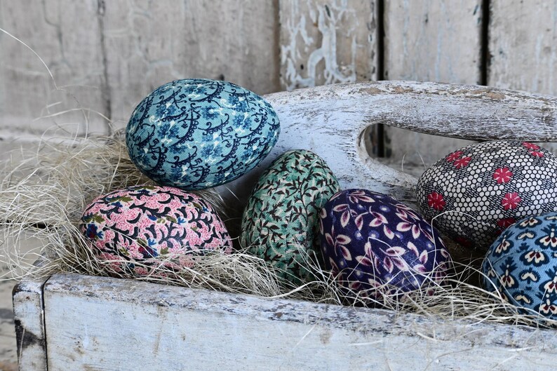 Handmade Easter Egg Bowl Fillers, Spring Decorations, Sold in sets of 8 Small Eggs or Large Egg Set of 3 image 6