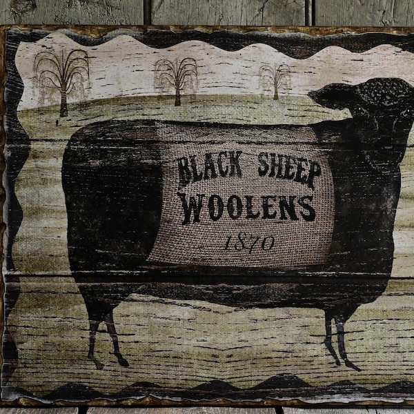 Folk Art Sheep - Etsy